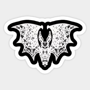 Lace Bat - White Sticker